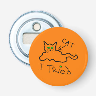 Décapsuleur J'Ai Essayé Bouton de chat Ouverture de bouteille