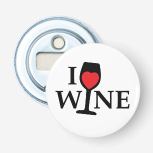 Décapsuleur J'aime le vin au coeur rouge