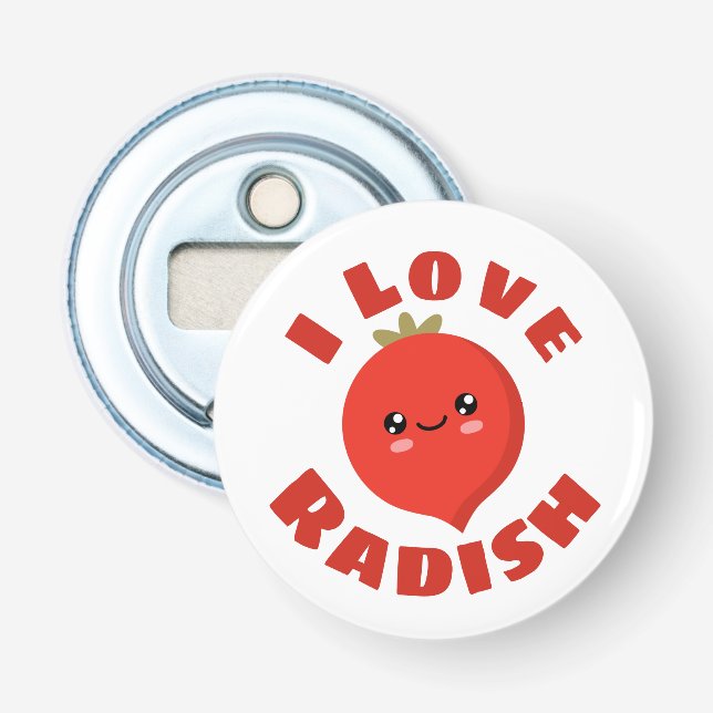 Décapsuleur J'aime Radish (Devant)