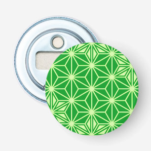 Décapsuleur Japonais Asanoha motif - vert émeraude