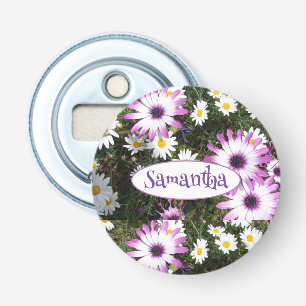 Décapsuleur Jardin de Fleur de Faisy Blanc Violet Nom personna