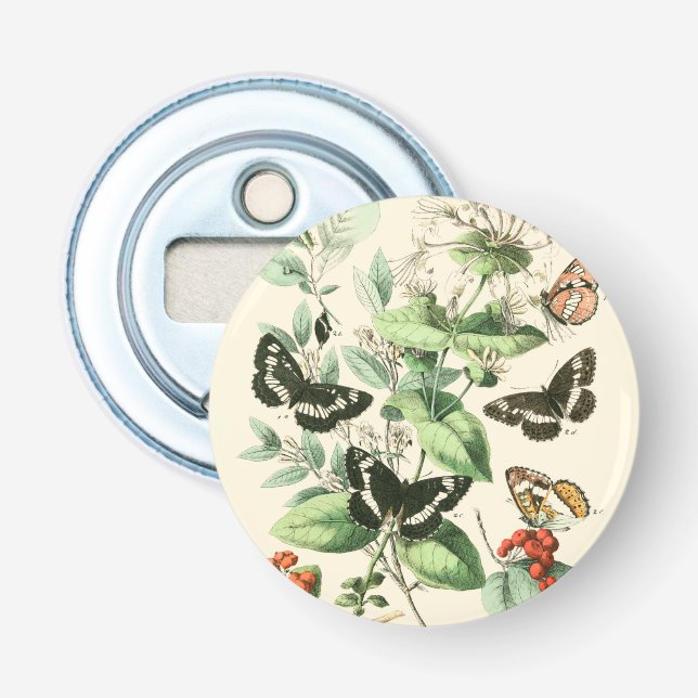 Décapsuleur Jardin des papillons et des fleurs (Devant)