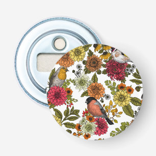 Décapsuleur Jardin d'oiseaux et de fleurs 1
