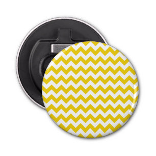 Décapsuleur Jaune Zigzag, Jaune Chevron, Motif géométrique