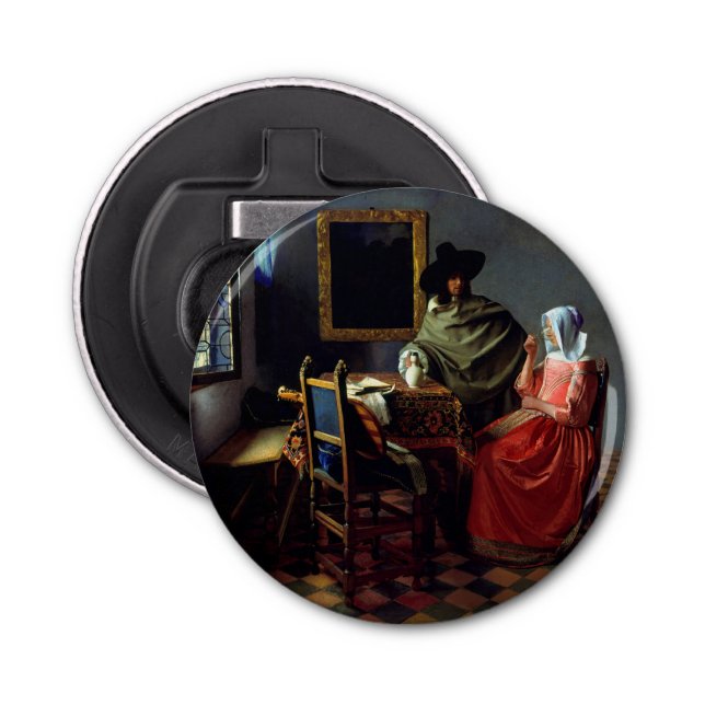 Décapsuleur Johannes Vermeer - Le verre du vin (Devant)
