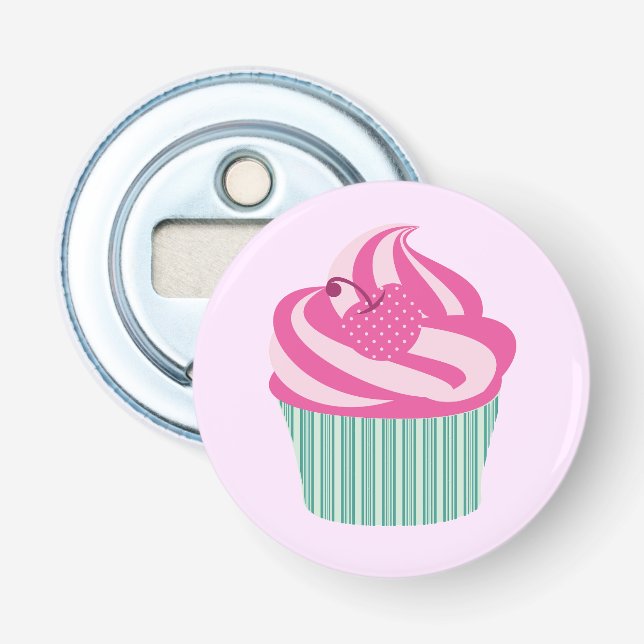 Décapsuleur Joli Cupcake Rose  (Devant)