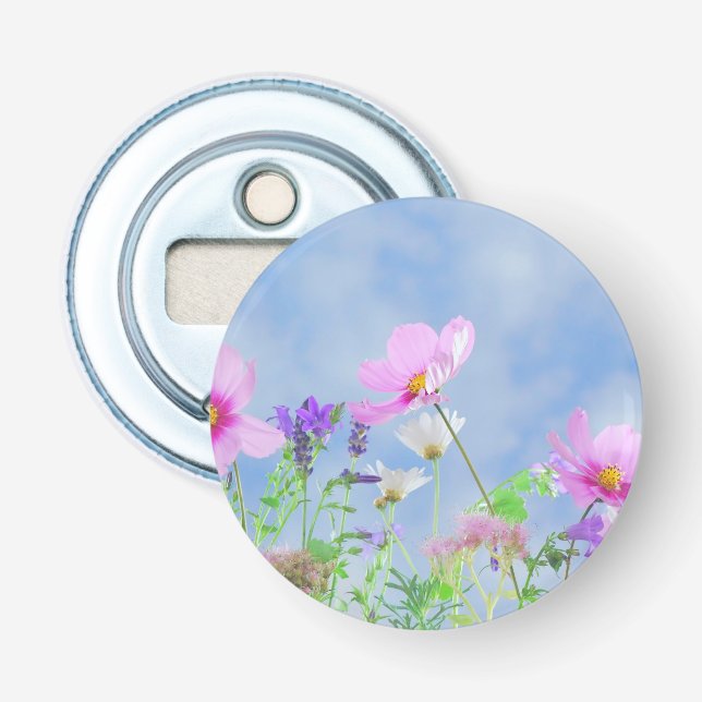 Décapsuleur Jolies fleurs sauvages de printemps (Devant)