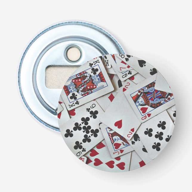 Décapsuleur Jouer aux cartes Poker Games Queen King (Devant)