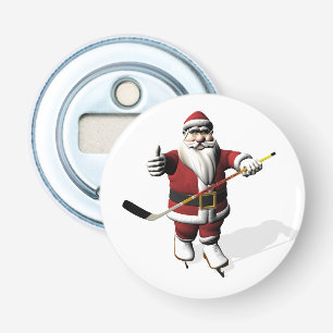 Décapsuleur Joueur de hockey sur glace du Père Noël