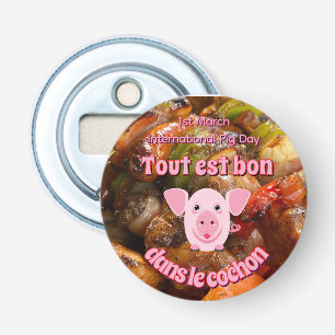 Décapsuleur Journée internationale du cochon