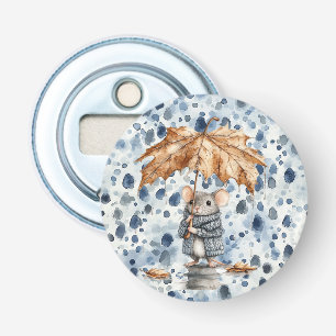 Décapsuleur Jours de pluie Souris bleue Feuille Parapluie