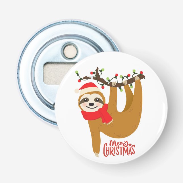 Décapsuleur Joyeux Noël Sloth | Vacances (Devant)