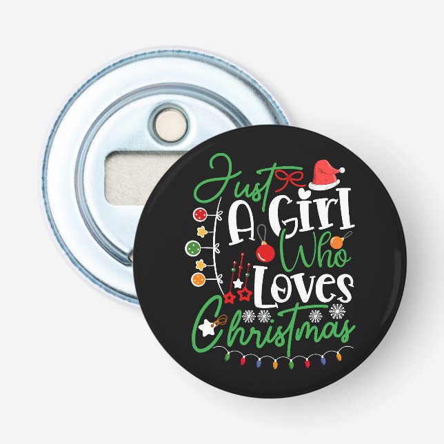 Décapsuleur Juste une fille qui aime Noël-64714 (Devant)