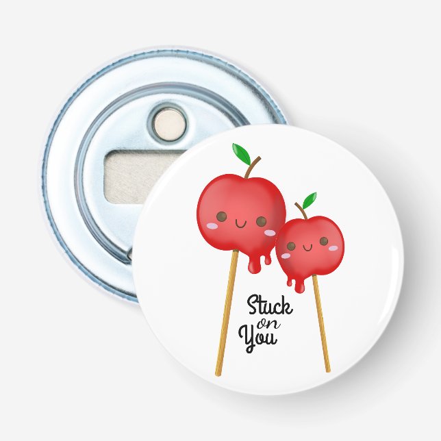 Décapsuleur Kawaii Candy Pommes Couple Costule Ensemble (Devant)