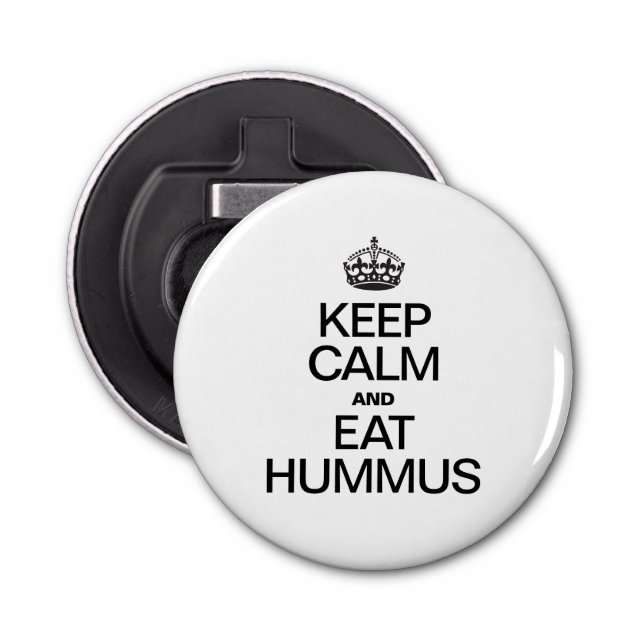 DÉCAPSULEUR KEEP CALM ET EAT HUMMUS (Devant)