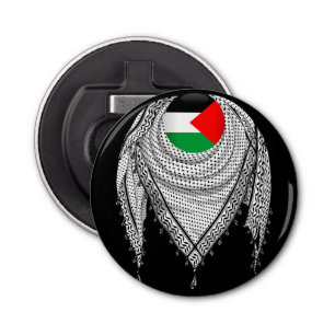 Décapsuleur Keffiyeh Écharpe palestinienne tissu traditionnel