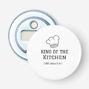 Décapsuleur King of the cuisine chef cuisine ajouter nom couro