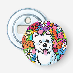Décapsuleur KiniArt Westie Jardin Joyeux