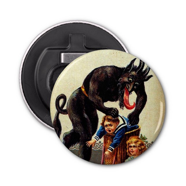 Décapsuleur Krampus Enfants en Panier Vacances Noël Ouverture  (Devant)