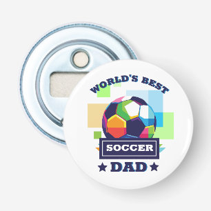 Décapsuleur La meilleure Fête des pères de papa de football au
