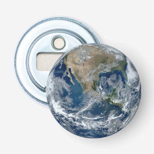 Décapsuleur La planète Terre de l'espace extra-atmosphérique a