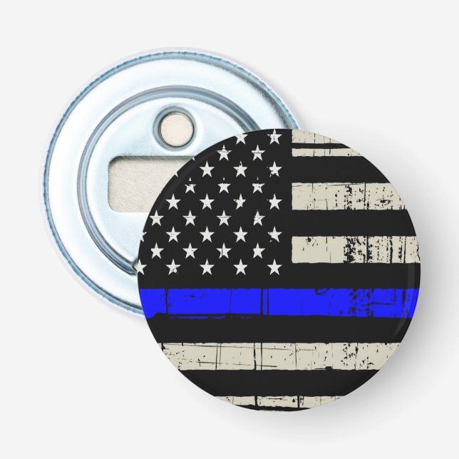 Décapsuleur La police du drapeau de la Ligne bleue soutient le (Devant)