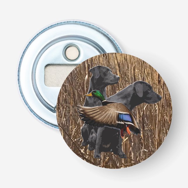 Décapsuleur Labrador Retriever Bottle Opener, Chasse au canard (Devant)