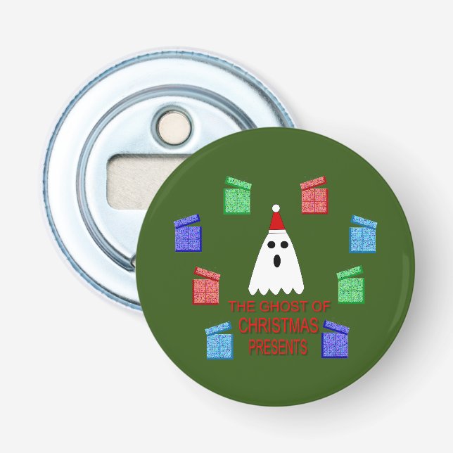 Décapsuleur Le fantôme de Noël présente drôle (Devant)