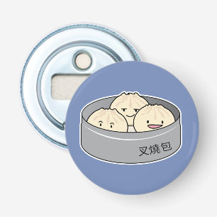 Décapsuleur Le petit déjeuner chinois de dim sum de petit pain