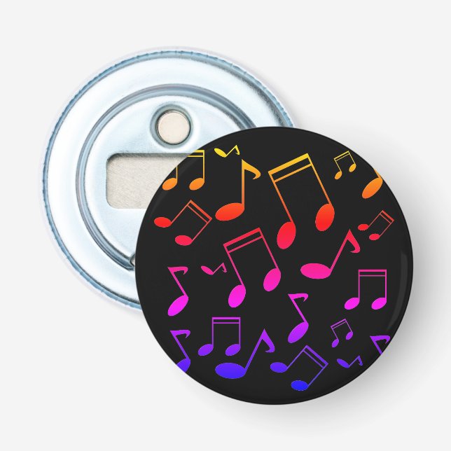 Décapsuleur leçon de musique, notes (Devant)