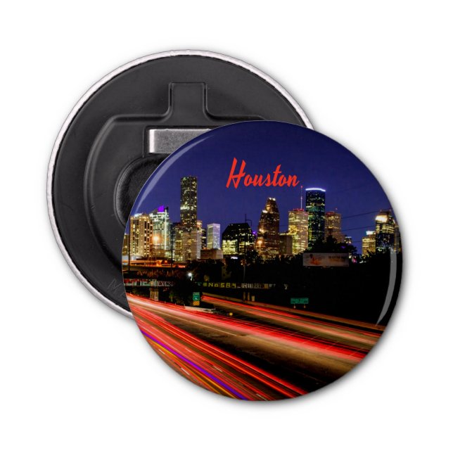 Décapsuleur Ligne Skyline de Houston Texas City (Devant)