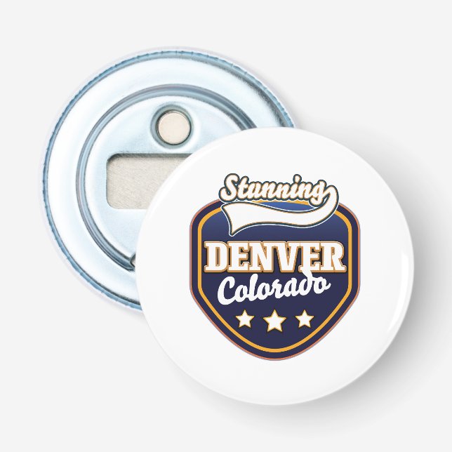 Décapsuleur Logo de voyage Denver Colorado (Devant)