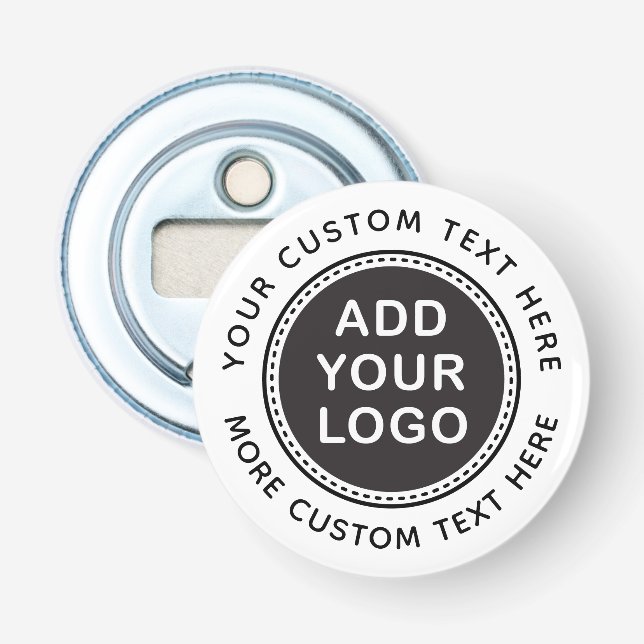 Décapsuleur Logo fait sur commande ou graphique avec le texte (Devant)