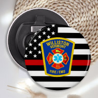 Logo personnalisé du service des incendies Pompier