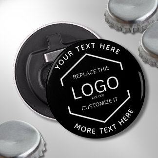 Décapsuleur Logo Texte noir Arrière - plan Entreprise Promotio