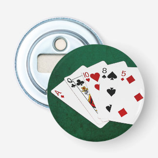 Décapsuleur Mains de poker - Carte haute - As