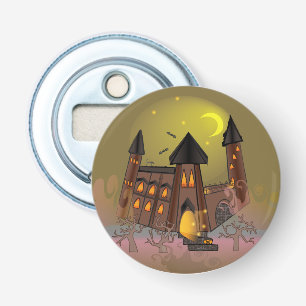Décapsuleur Maison de sorcière éffrayante Halloween et château