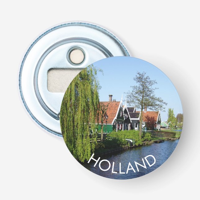 Décapsuleur Maisons traditionnelles en bois rouge néerlandais (Devant)