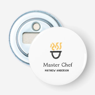 Décapsuleur Maître chef ajouter nom poêle noir feu fumée co