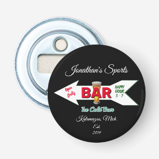 Décapsuleur Man Cave Bar Beer Soda Button magnétique