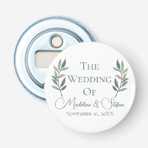 Décapsuleur Mariage botanique chic sur mesure Eucalyptus Feuil