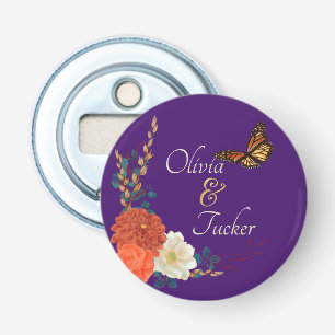 Décapsuleur Mariage de automne Favoriser personnalisé Bouton B
