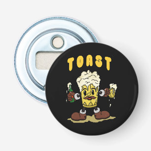 Décapsuleur Mascotte de toast à la bière