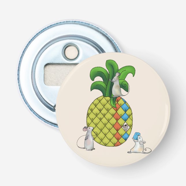 Décapsuleur Mäuse nähen Ananas (Devant)