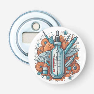 Décapsuleur Medical Vial Art – Syringe & Pill Bottle Wings