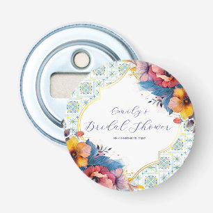 Décapsuleur Méditerranéen Élégant Shower de Mariée Bleu
