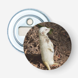 Décapsuleur Meerkat Blanc, Ouverture De Bouteille Magnétique.