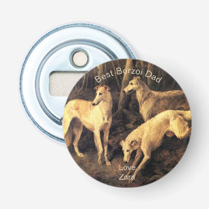 Décapsuleur Meilleur Papa Borzoi Personnalisé