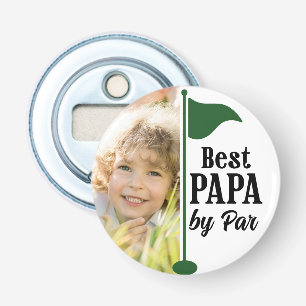 Décapsuleur Meilleur Papa par Photo de Golf Drapeau
