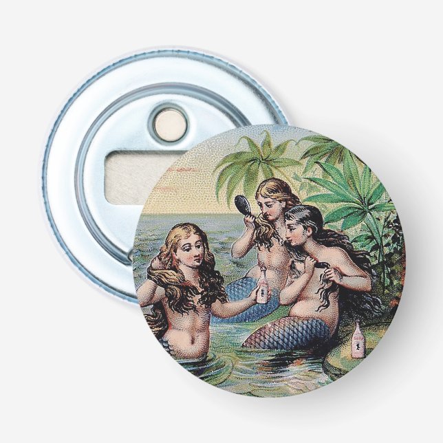Décapsuleur Mermaid Antique Magie Océan Nautique (Devant)